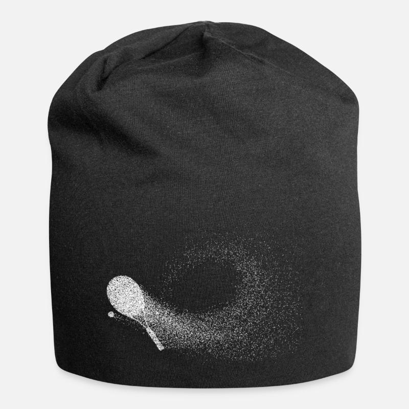Tennisschläger - Jersey-Beanie - Schwarz