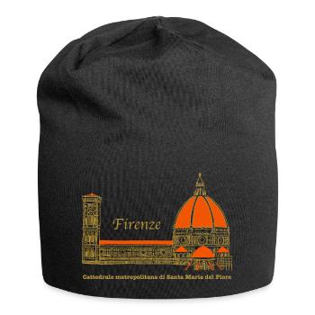 Florence Cathedral of Santa Maria del Fiore - Jersey Beanie - black - Front