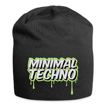 MINIMAL TECHNO - Jersey-Beanie - Schwarz - Vorne