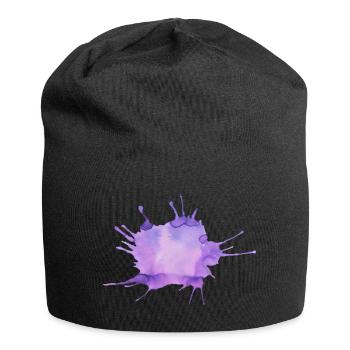 Taches de peinture - Bonnet en jersey - noir - Devant