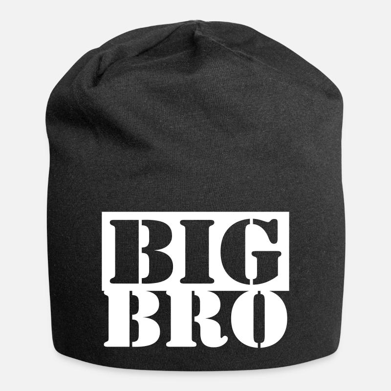 BIG BRO - LIL BRO Partnerlook - Jersey-Beanie - Schwarz