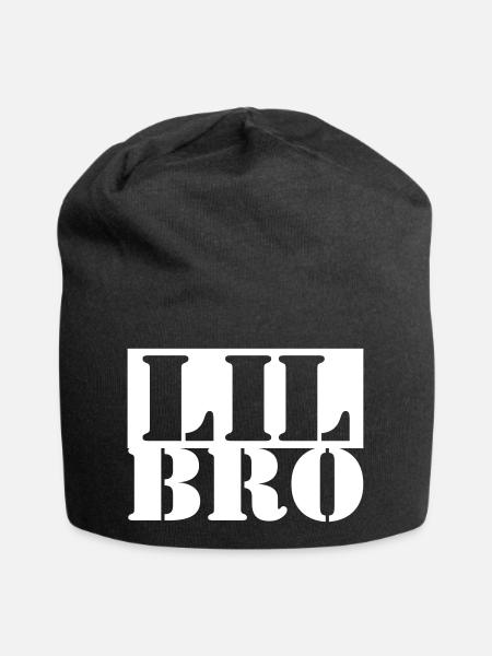 BIG BRO - LIL BRO Partnerlook - Jersey-Beanie - Schwarz