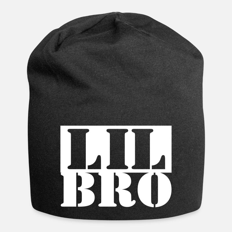 BIG BRO - LIL BRO Partnerlook - Jersey-Beanie - Schwarz