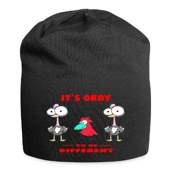 Oiseaux Oiseaux Cartoon - Bonnet en jersey - noir - Devant