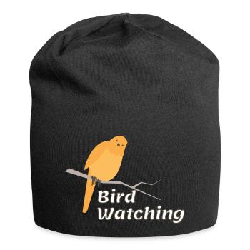 Bird Bird Watching Birds Nature Gift - Jersey Beanie - black - Front