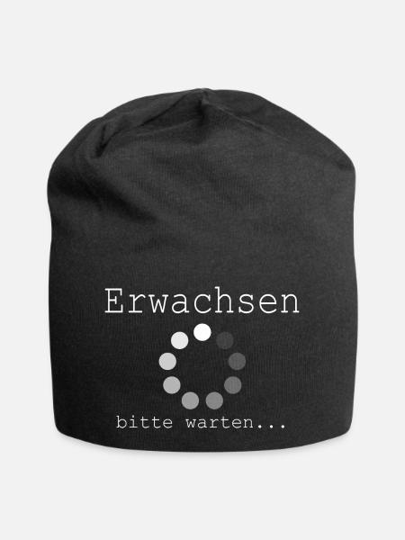 Erwachsenwerden Teenager Pubertät 18 Geburtstag - Jersey-Beanie - Schwarz