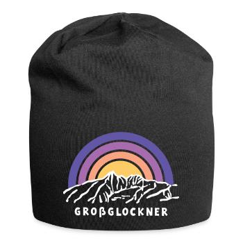 Großglockner Hohe Tauern Österreich Tirol Souvenir - Jersey-Beanie - Schwarz - Vorne