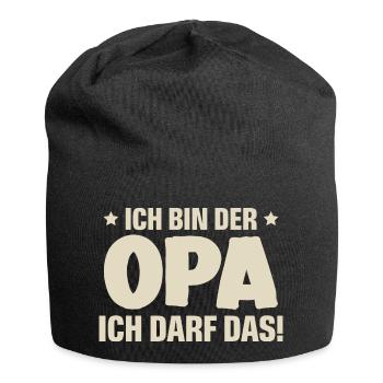 Opa - Jersey-Beanie - Schwarz - Vorne