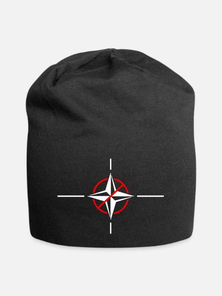 Verbotene Nato - Jersey-Beanie - Schwarz