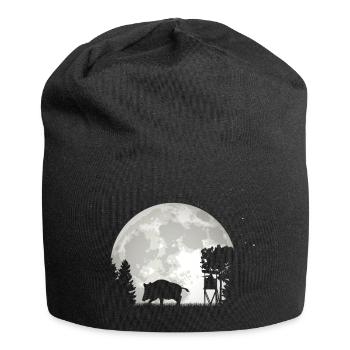 Jäger Wildschwein Schwarzwild Jagd - Jersey-Beanie - Schwarz - Vorne