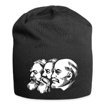 marx engels Lénine têtes statues communisme faucille - Bonnet en jersey - noir - Devant