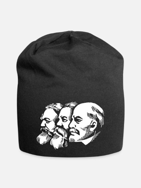 marx engels Lénine têtes statues communisme faucille - Bonnet en jersey - noir
