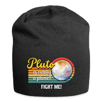 Faisons de Pluton une planète à nouveau - c’est ce qu’est Pluton. - Bonnet en jersey - noir - Devant
