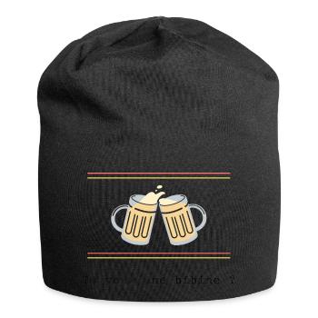 Tu veux une bibine - Bonnet en jersey - noir - Devant