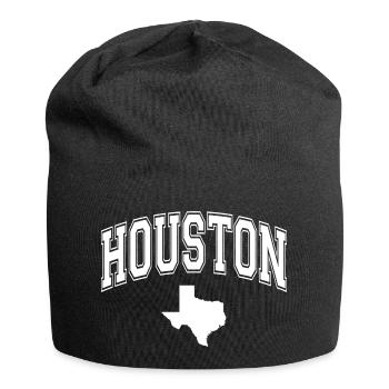 houston umriss karte - Jersey-Beanie - Schwarz - Vorne