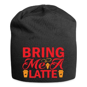 Apportez-moi un Latte - Bonnet en jersey - noir - Devant
