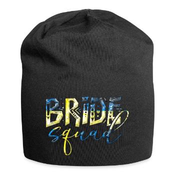 Braut Braut Hochzeit Junggesellenabschied Brautjungfernabschied - Jersey-Beanie - Schwarz - Vorne