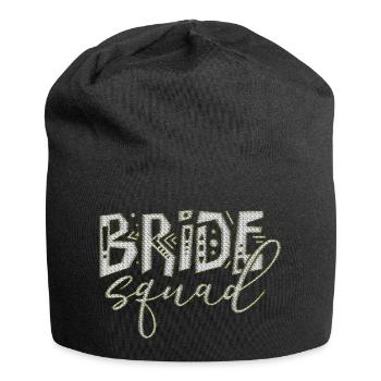 Braut Braut Hochzeit Junggesellenabschied Brautjungfernabschied - Jersey-Beanie - Schwarz - Vorne