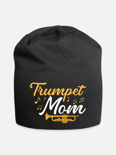 Trumpet Mom Player Mother Trumpeter - Jersey-Beanie - Schwarz