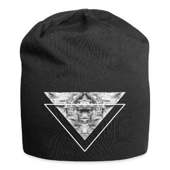 Tatouage Amazigh Berbère Nord Africain Motif Abstrait - Bonnet en jersey - noir - Devant