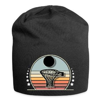 Basketball Basketballer - Jersey-Beanie - Schwarz - Vorne