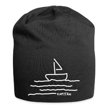Kapitän | Sommerurlaub - Jersey-Beanie - Schwarz - Vorne