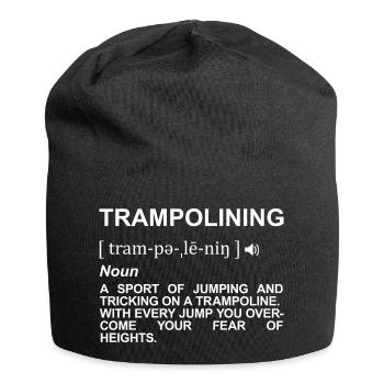 Trampoline Jumping Meaning - Jersey Beanie - black - Front