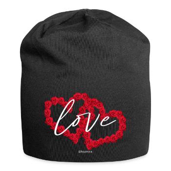 Love - Bonnet en jersey - noir - Devant