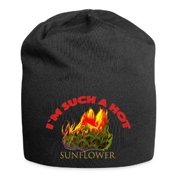 I'm such a hot sunflower,A733107 - Jersey Beanie - black - Front