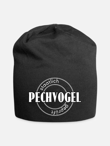 Pechvogel - Jersey-Beanie - Schwarz