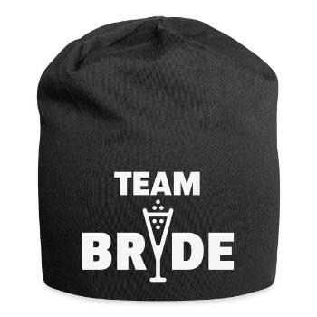 Team Bride Bubbly (Hen Night Bachelorette Party W) - Jersey Beanie - black - Front