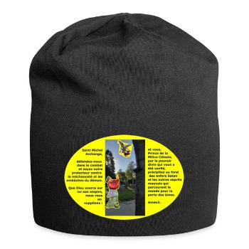 Gebet des Exorzismus - Jersey-Beanie - Schwarz - Vorne