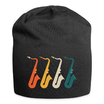 Sax saxophone saxophone - Bonnet en jersey - noir - Devant