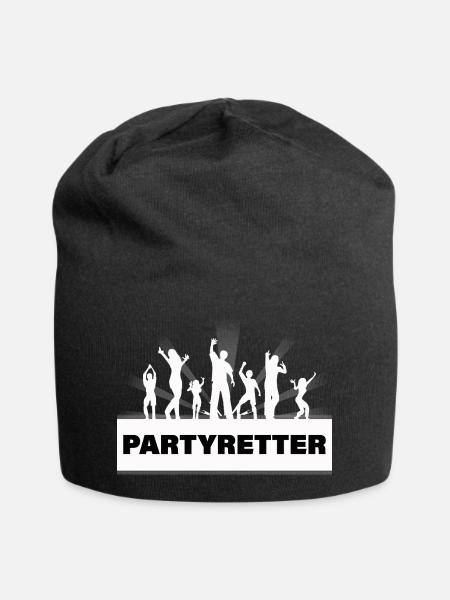 PARTYRETTER - Jersey-Beanie - Schwarz