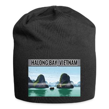 Baie de Halong, Vietnam - Bonnet en jersey - noir - Devant