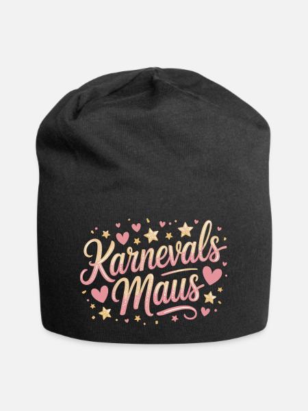Karnevalsmaus Karneval Köln Kölner Karnevals Maus - Jersey-Beanie - Schwarz