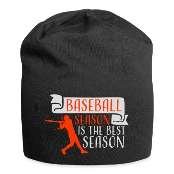 La saison de baseball est la meilleure saison des sports de fans - Bonnet en jersey - noir - Devant