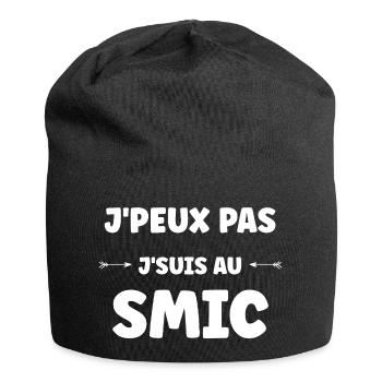 I can't, I'm on the minimum wage - Jersey Beanie - black - Front