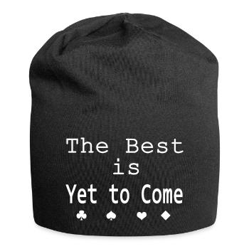 "The Best" - Jersey Beanie - black - Front