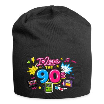 années quatre-vingt-dix - Bonnet en jersey - noir - Devant