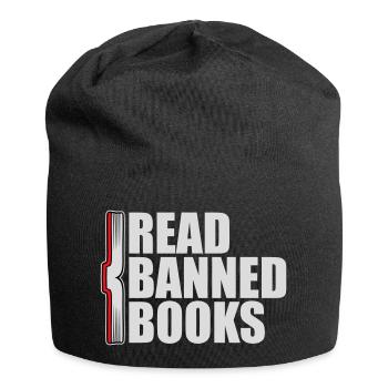 Read Banned Books Verbotene Bücher Lesen Freiheit - Jersey Beanie - black - Front