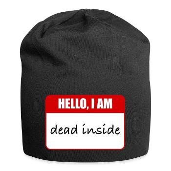 Ich bin innerlich tot. - Jersey-Beanie - Schwarz - Vorne