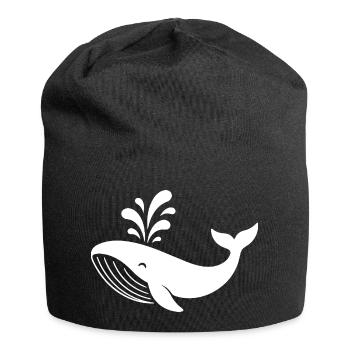 Wal - Jersey-Beanie - Schwarz - Vorne