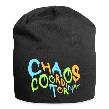 Chaos Coordinator Lustig Titel Eltern Lehrer Logo - Jersey-Beanie - Schwarz - Vorne