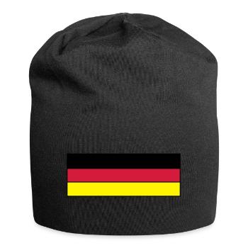 deutschlandweltmeisterklein - Jersey-Beanie - Schwarz - Vorne