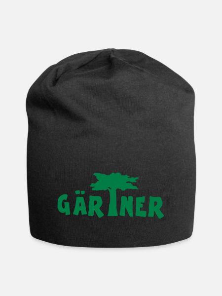 Gärtner - Jersey-Beanie - Schwarz