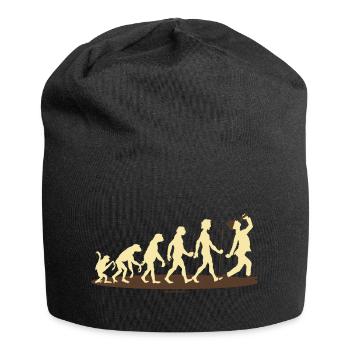 FUN - Evolution Bayer Bier - Geschenk - Bestseller - Jersey-Beanie - Schwarz - Vorne