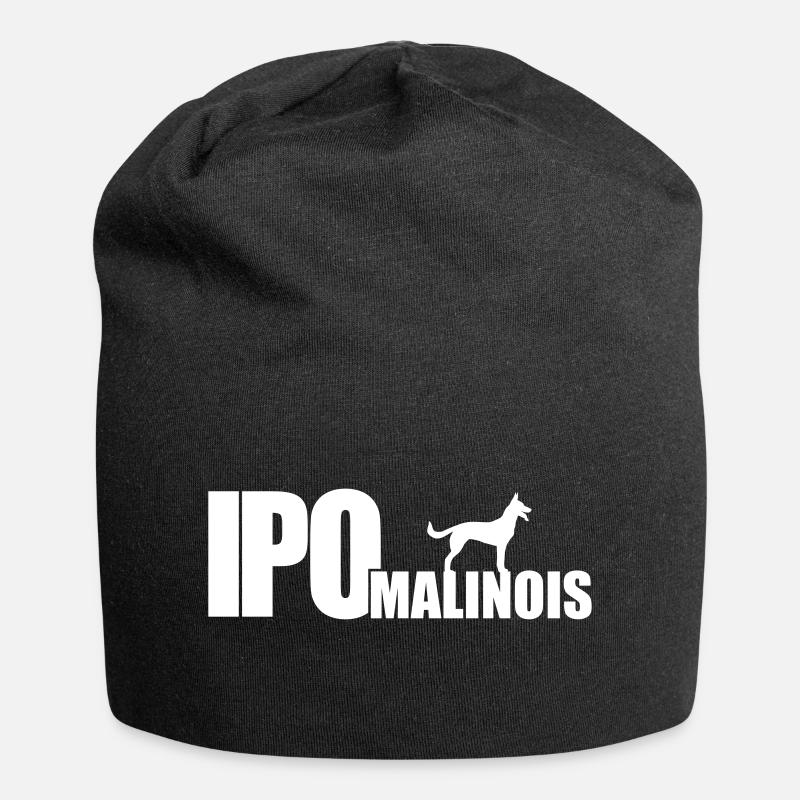 IPO MALINOIS - Jersey-Beanie - Schwarz