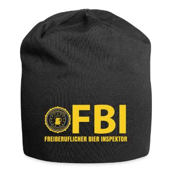 FBI Bier Inspektor - Jersey-Beanie - Schwarz - Vorne