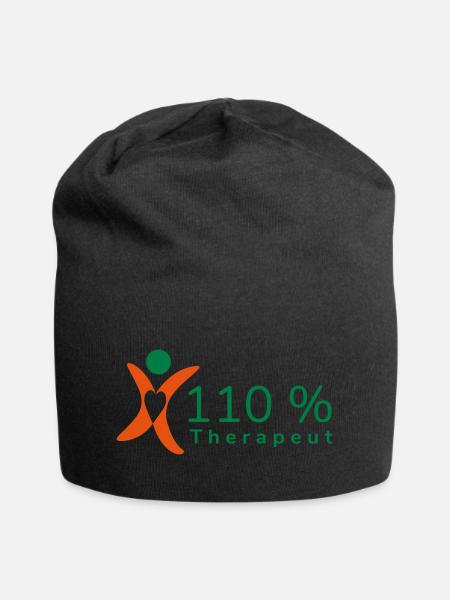 110 % Therapeut - Jersey-Beanie - Schwarz